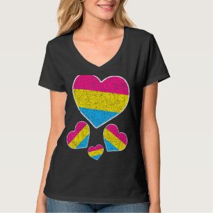 Pansexual Flag Heart Pan Pride Month Queer Lgbtq P T-Shirt