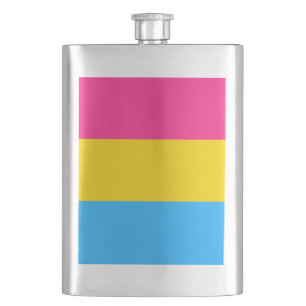 Pansexual Flag Hip Flask