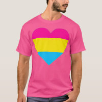 Pansexual Flag  LGB Love Heart Pocket Print 