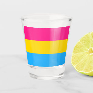Pansexual Flag & Pride community /gender flag Shot Glass