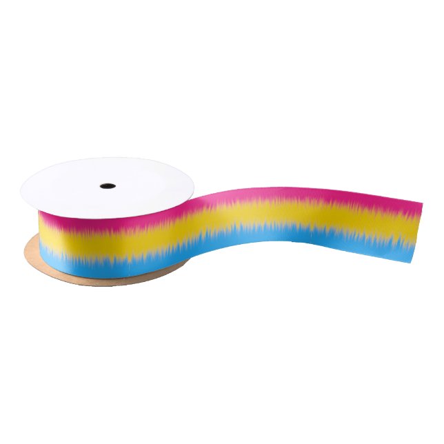Pansexual Flag Ribbon Satin Ribbon (Spool)