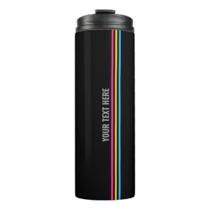 Pansexual Flag Stripes LGBT Pride Thermal Tumbler