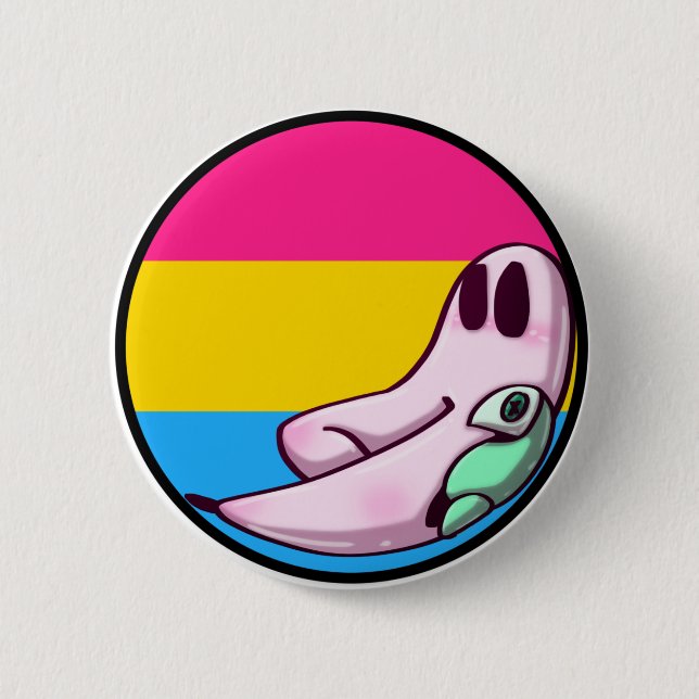 Pansexual Freshno Night Crawler Pride Pin (Front)