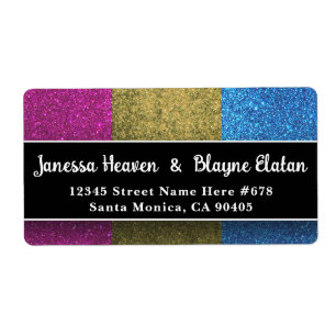 Pansexual Gay Pride Flag Colours Glitter Sparkles