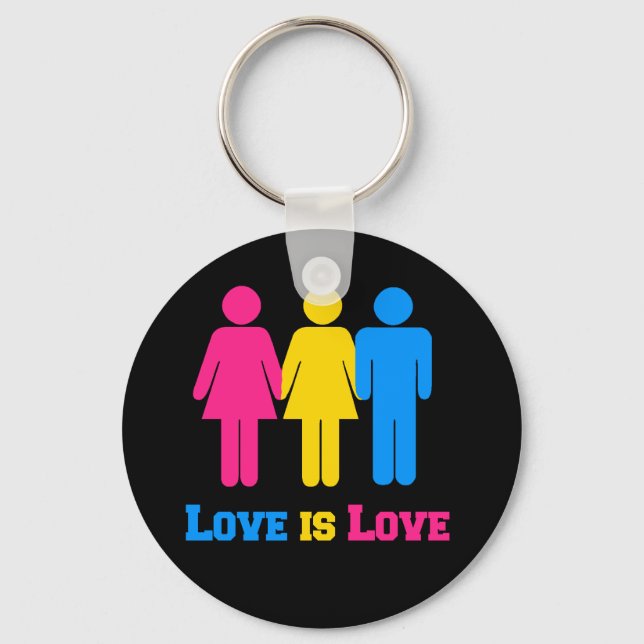 Pansexual Love Key Ring (Front)
