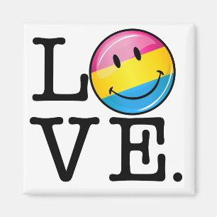 Pansexual Love Smiling Flag Magnet