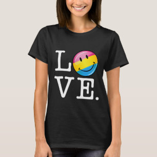 Pansexual Love Smiling Flag T-Shirt