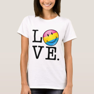 Pansexual Love Smiling Flag T-Shirt