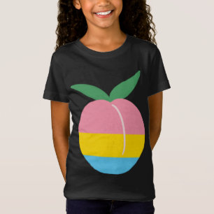 Pansexual Peach LGBTQ Pride Flag Cottagecore Kawai T-Shirt