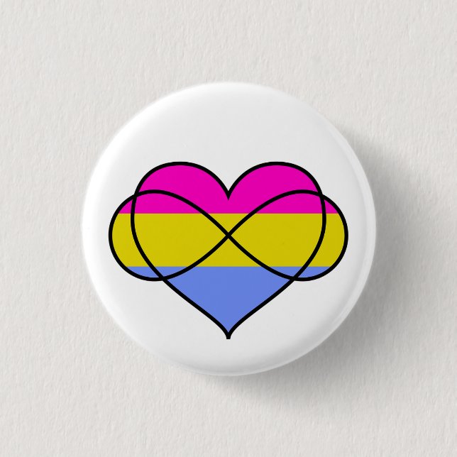 Pansexual Polyamory Button (Front)