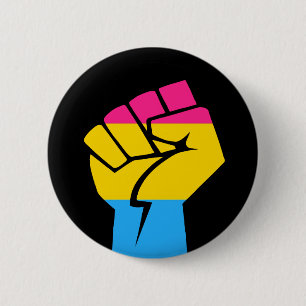 Pansexual Power 6 Cm Round Badge