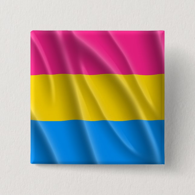 PANSEXUAL PRIDE 15 CM SQUARE BADGE (Front)