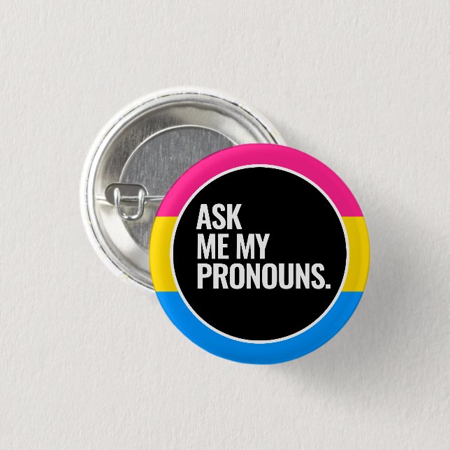 Pansexual Pride 3 Cm Round Badge (Front & Back)
