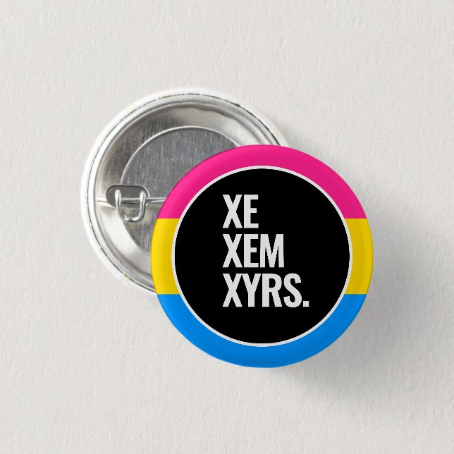 Pansexual Pride 3 Cm Round Badge (Front & Back)