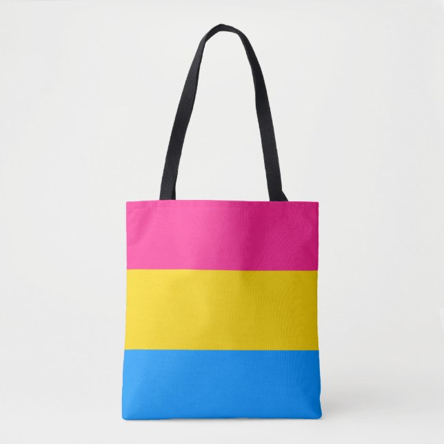 Pansexual Pride Colors Tote Bag (Front)