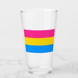 Pansexual Pride Colours Glass