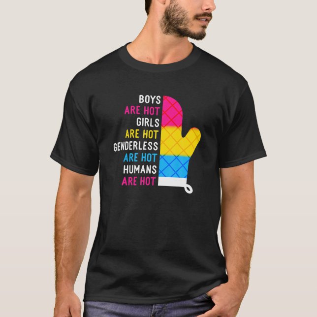 Pansexual Pride Definition, Funny Pansexuality Pan T-Shirt (Front)