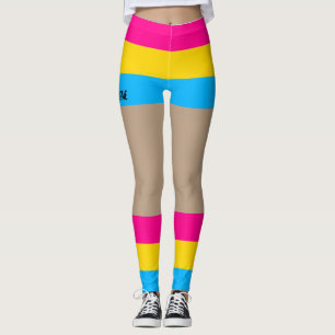 Pansexual Pride Faux Shorts & Legs  Leggings