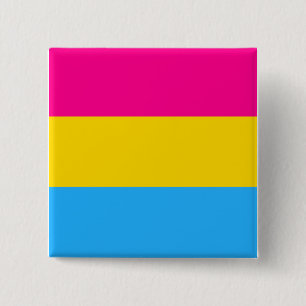 "PANSEXUAL PRIDE FLAG" 15 CM SQUARE BADGE