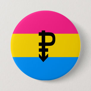 Pansexual Pride Flag 7.5 Cm Round Badge