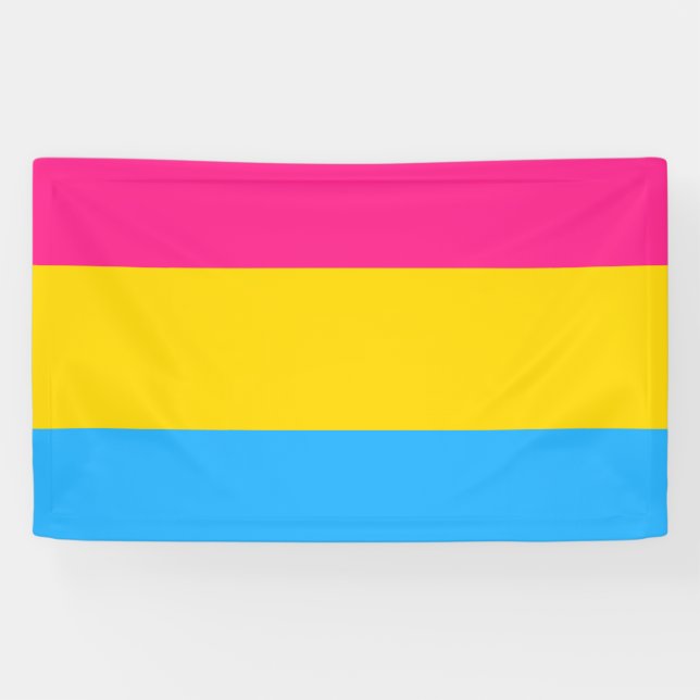 Pansexual Pride Flag Banner (Horizontal)