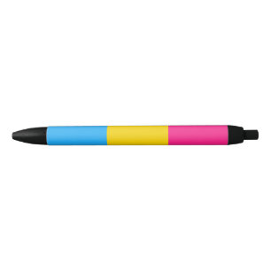 Pansexual Pride Flag Black Ink Pen