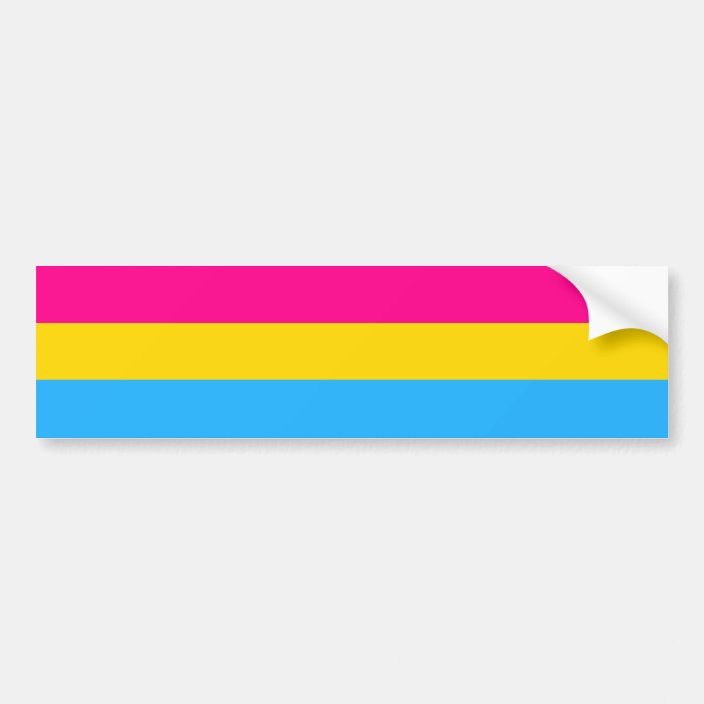 Pansexual Pride Flag Bumper Sticker Uk 5066