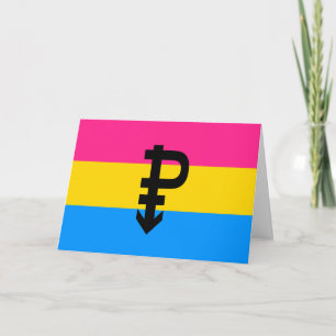 Pansexual Pride Flag Card