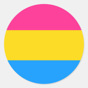 Pansexual Pride Flag Classic Round Sticker