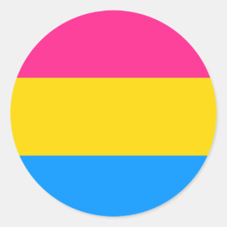 Pansexual Pride Flag Classic Round Sticker
