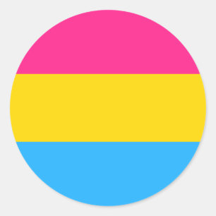 Pansexual Pride Flag Classic Round Sticker