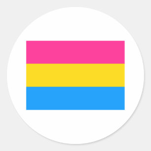 Pansexual Pride Flag Classic Round Sticker