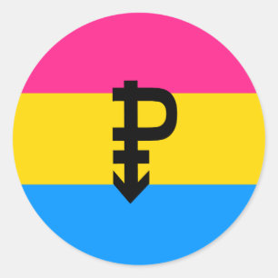 Pansexual Pride Flag Classic Round Sticker