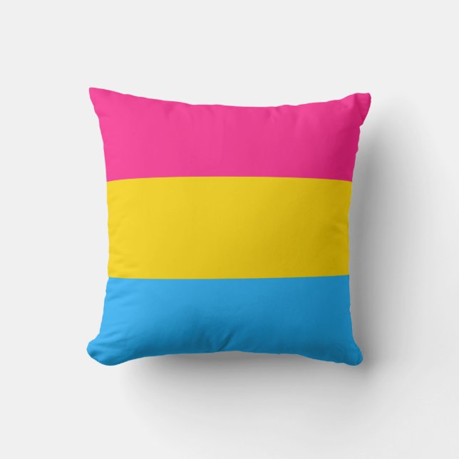 Pansexual Pride Flag Cushion (Front)