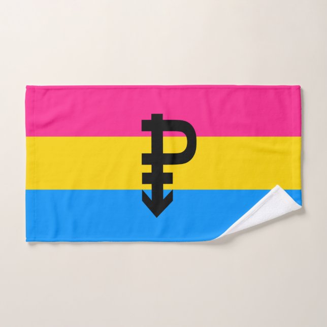 Pansexual Pride Flag Hand Towel (Hand Towel)
