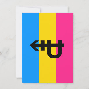 Pansexual Pride Flag Holiday Card