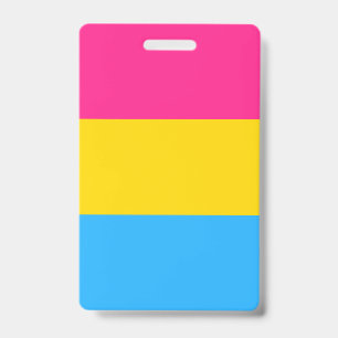 Pansexual Pride Flag ID Badge