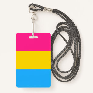 Pansexual Pride Flag ID Badge