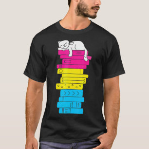 Pansexual Pride Flag Lgbt Pride Cute Cat Parent Bo T-Shirt