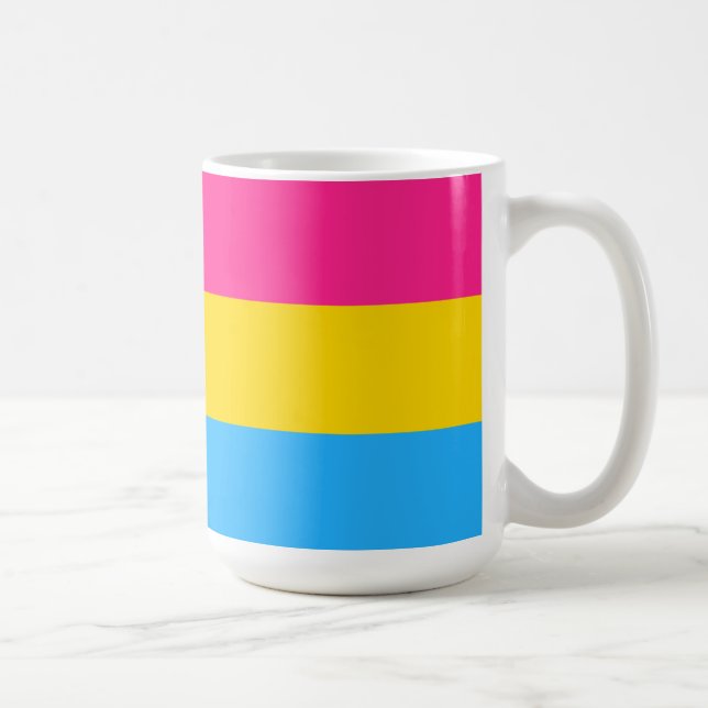 Pansexual Pride Flag LGBTQ Coffee Mug (Right)