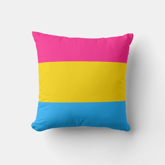 Pansexual Pride Flag LGBTQ Cushion (Front)
