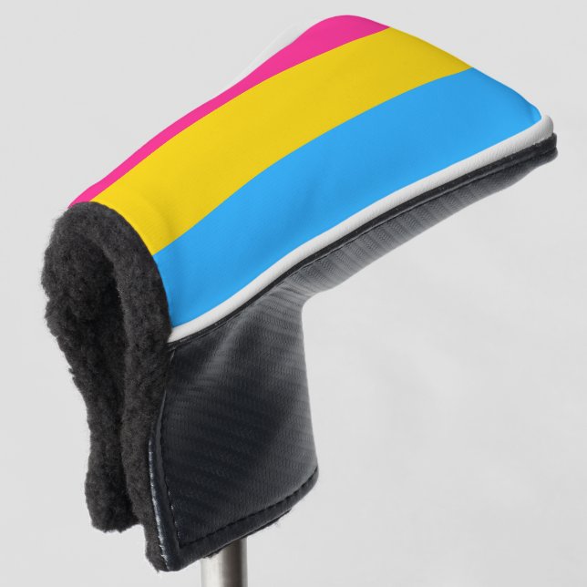 Pansexual Pride Flag LGBTQ Golf Head Cover (3/4 Front)