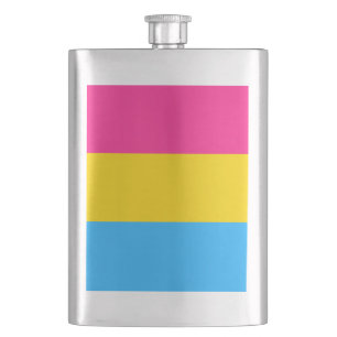 Pansexual Pride Flag LGBTQ Hip Flask
