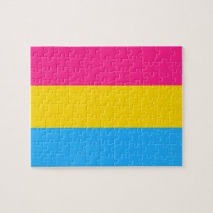 Pansexual Pride Flag LGBTQ Jigsaw Puzzle
