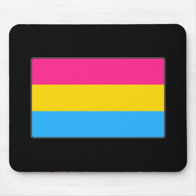 Pansexual Pride Flag Mouse Mat (Front)