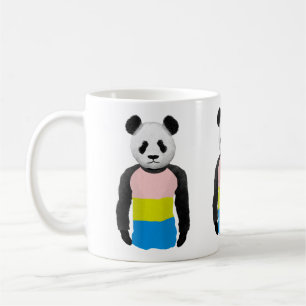Pansexual pride flag Panda Bear Coffee Mug