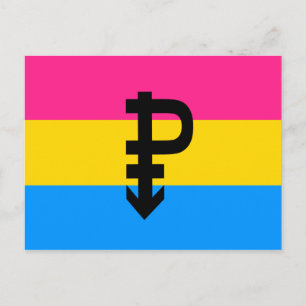 Pansexual Pride Flag Postcard