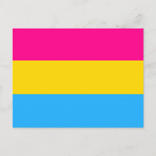 "PANSEXUAL PRIDE FLAG" POSTCARD