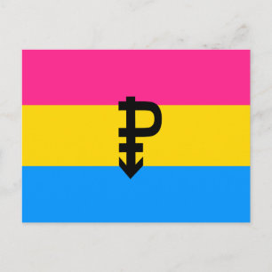 Pansexual Pride Flag Postcard