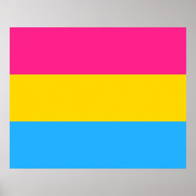 Pansexual Pride Flag Poster (Front)